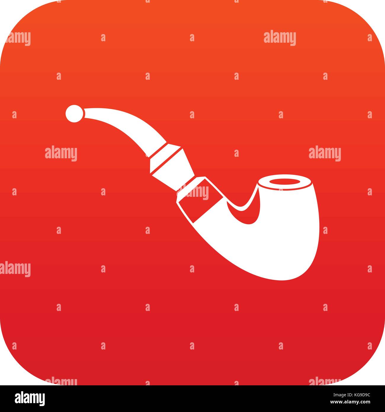 Wooden pipe icon digital red Stock Vector Image & Art - Alamy