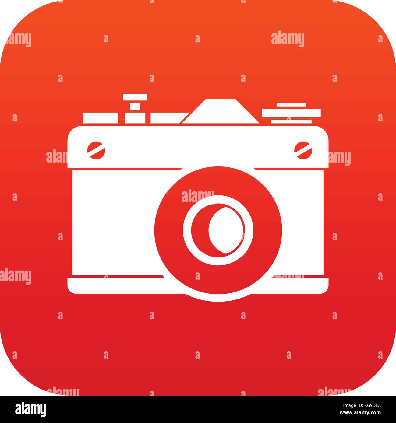 Retro camera icon digital red Stock Vector Image & Art - Alamy