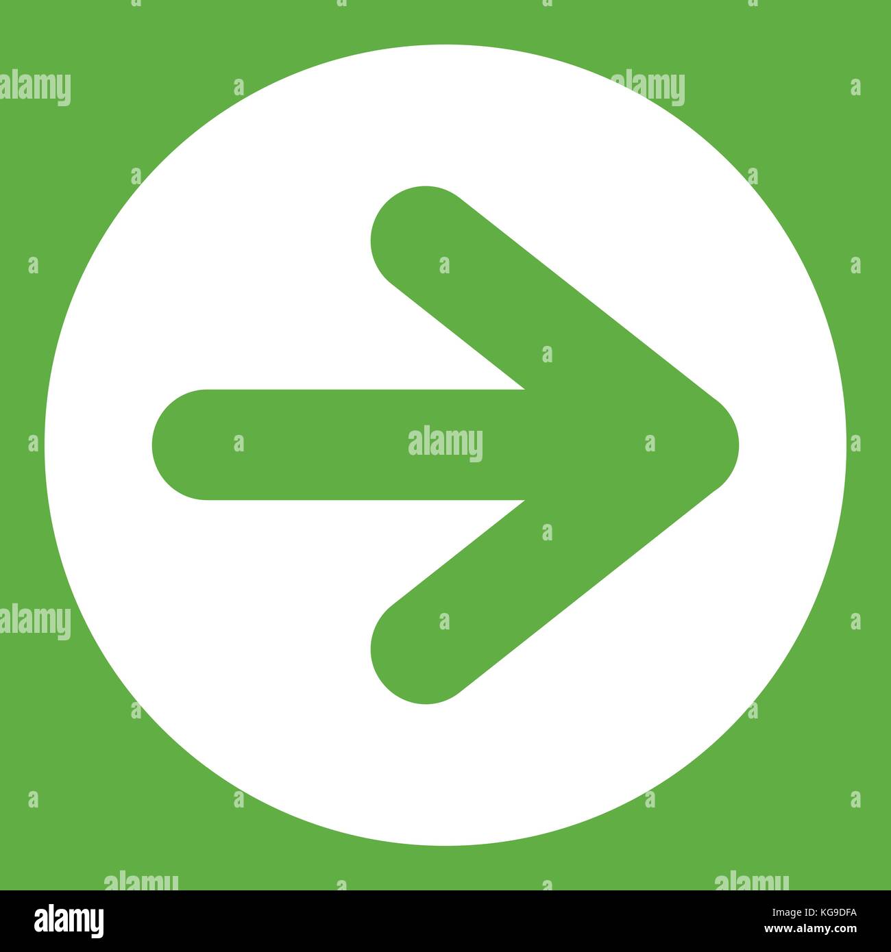 Arrow in circle icon green Stock Vector Image & Art - Alamy