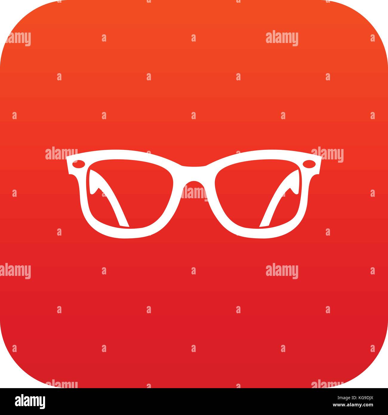 Eyeglasses icon digital red Stock Vector Image & Art - Alamy