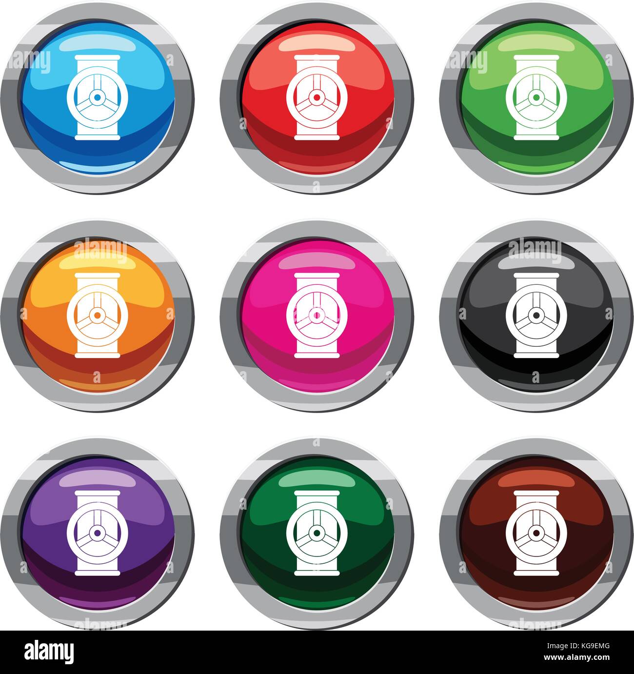 Valve set 9 collection Stock Vector Image & Art - Alamy
