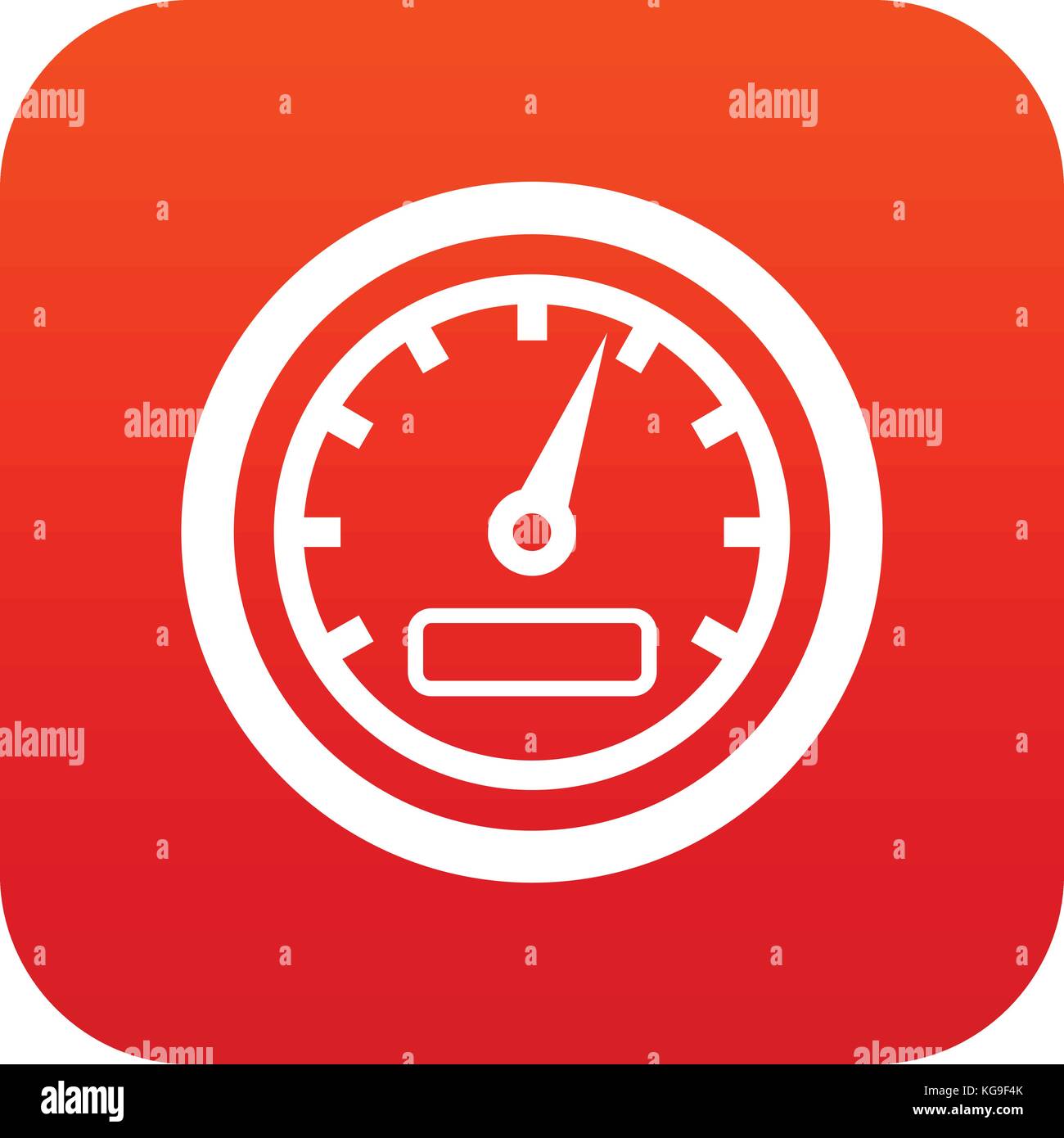 Speedometer icon digital red Stock Vector Image & Art Alamy