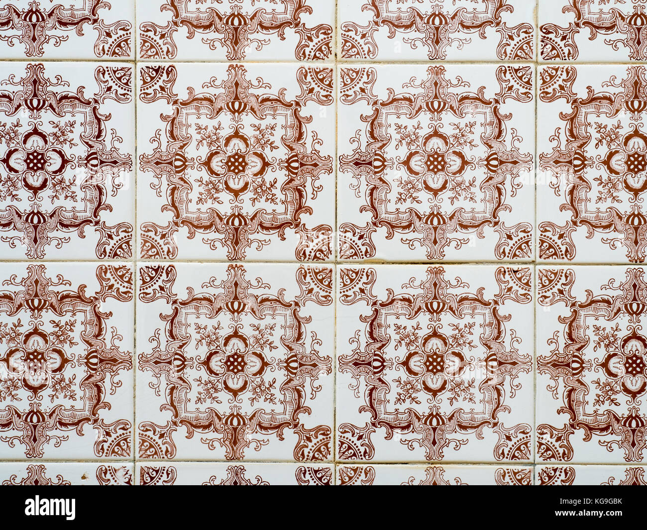 Typical traditional ceramic tiles 