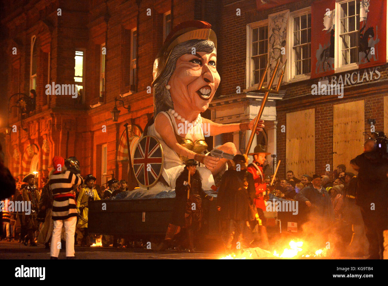 Theresa may lewes bonfire hi-res stock photography and images - Alamy