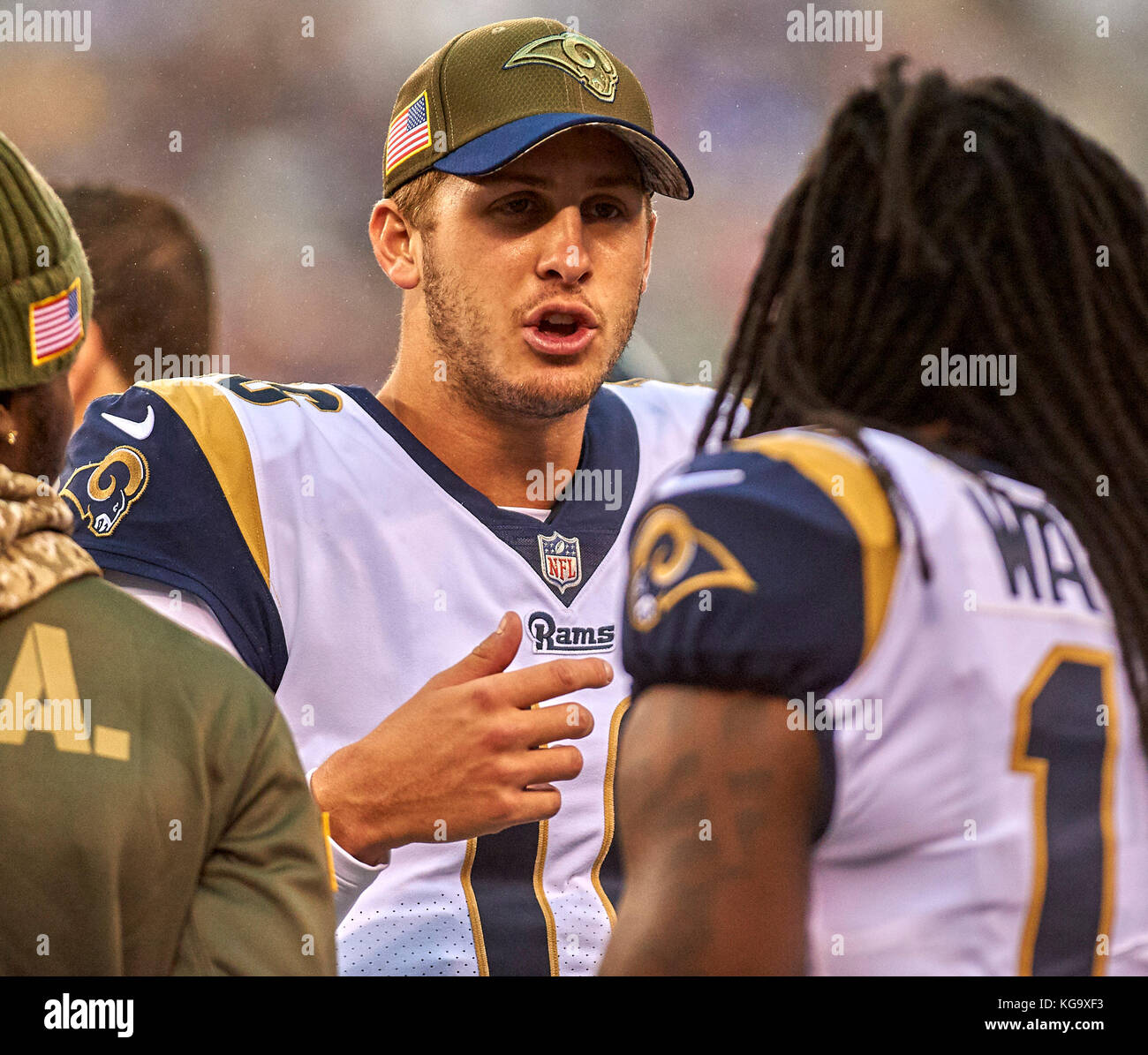 East Rutherford, New Jersey, USA. 5th Nov, 2017. Rams' quarterback ...