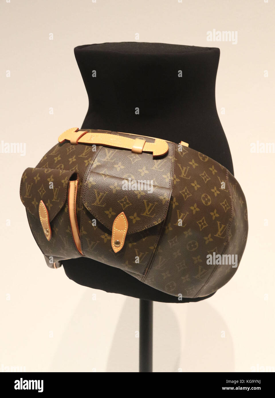 New York City, New York, USA. 4th Nov, 2017. Vivienne Westwood for Louis  Vuitton Faux Cul bag on view as part of the exhibit 'Items: Is Fashion  Modern?' held at the Museum