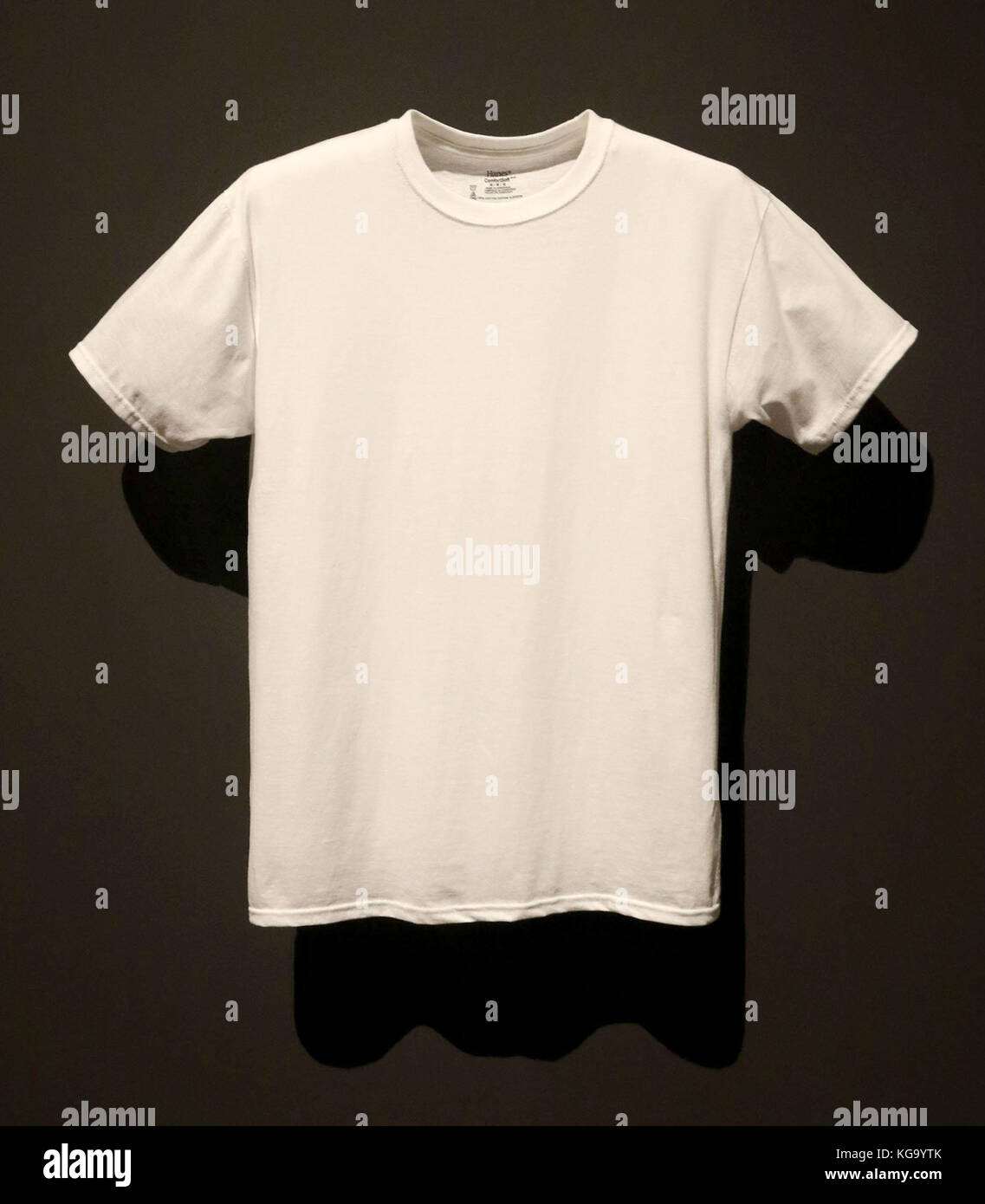 New York City, New York, USA. 4th Nov, 2017. Hanes white t-shirt on ...