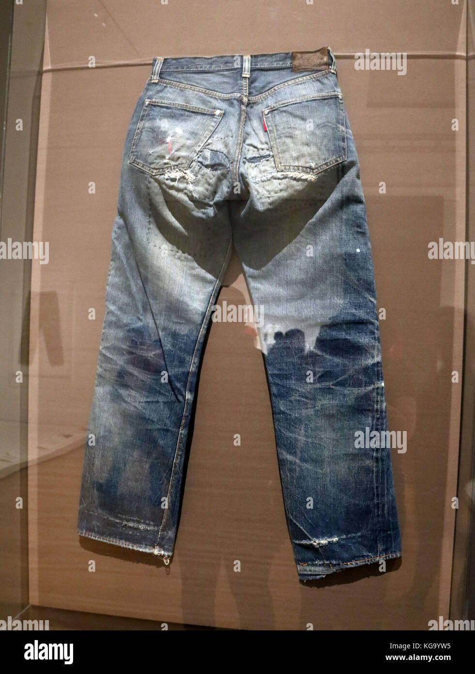 New York City, New York, USA. 4th Nov, 2017. 1947 Levi 501 Jeans on view as  part of the exhibit 'Items: Is Fashion Modern?' held at the Museum of  Modern Art thru