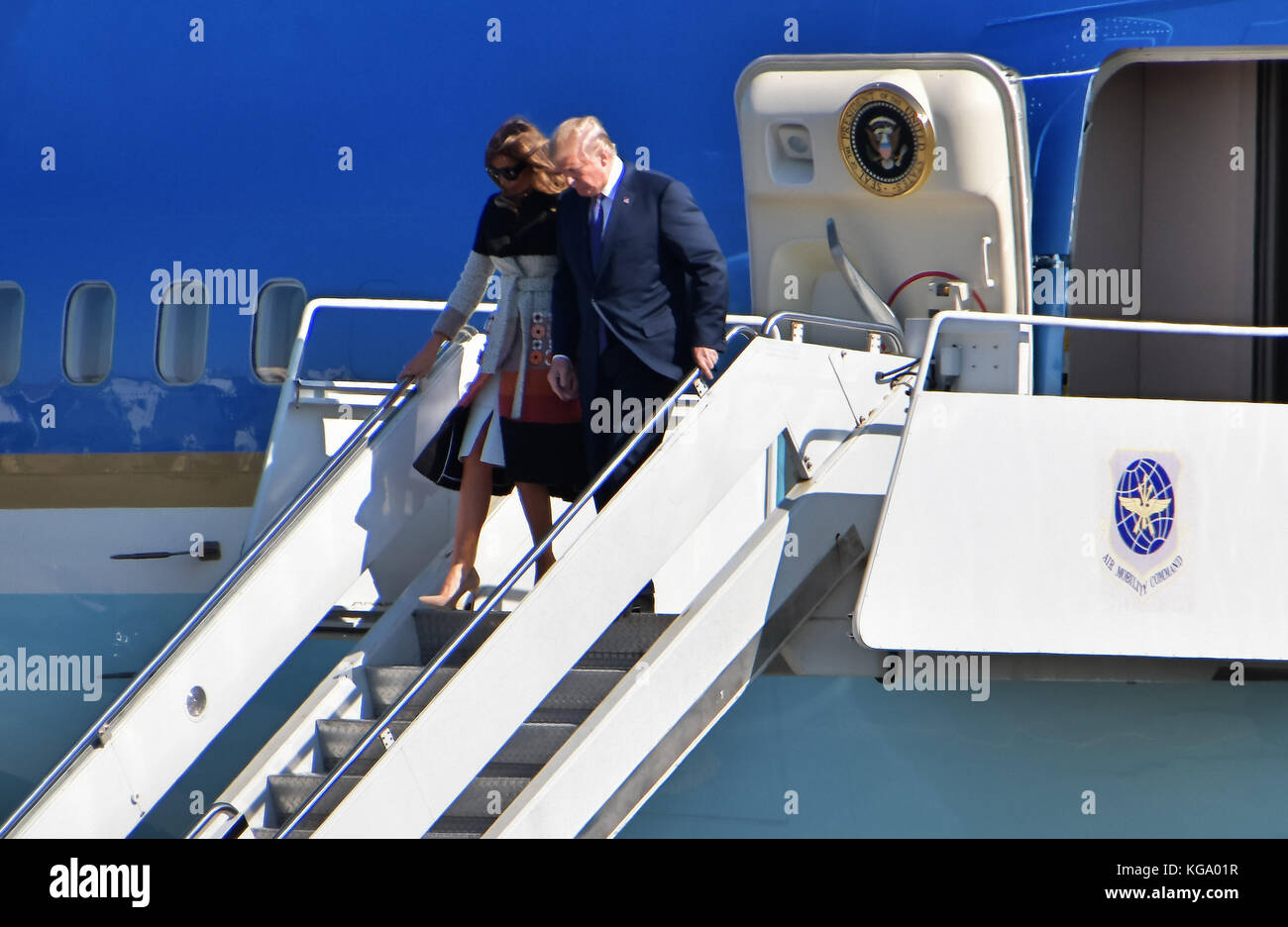 Trump, Marine One, November 5, 2017, Tokyo, Japan U.S. Presidential