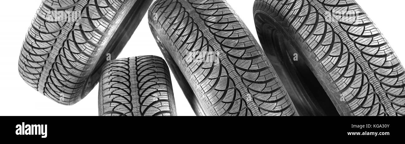 Picture Of A Black Tyre Stock Photo Alamy