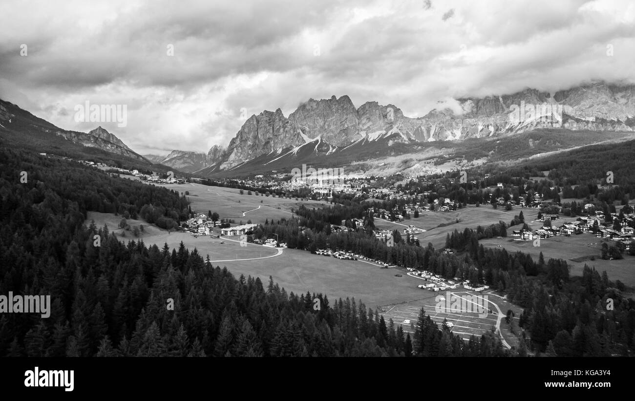 Panoramic view of Cortina D'Ampezzo, Dolomites, Italy Stock Photo Alamy Panoramic view of Cortina D'Ampezzo, Dolomites, Italy Stock Photo Alamy