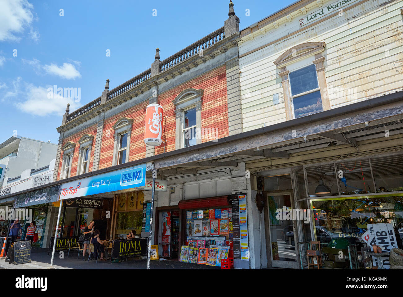 Ponsonby Road, Auckland, New Zealand Stock Photo