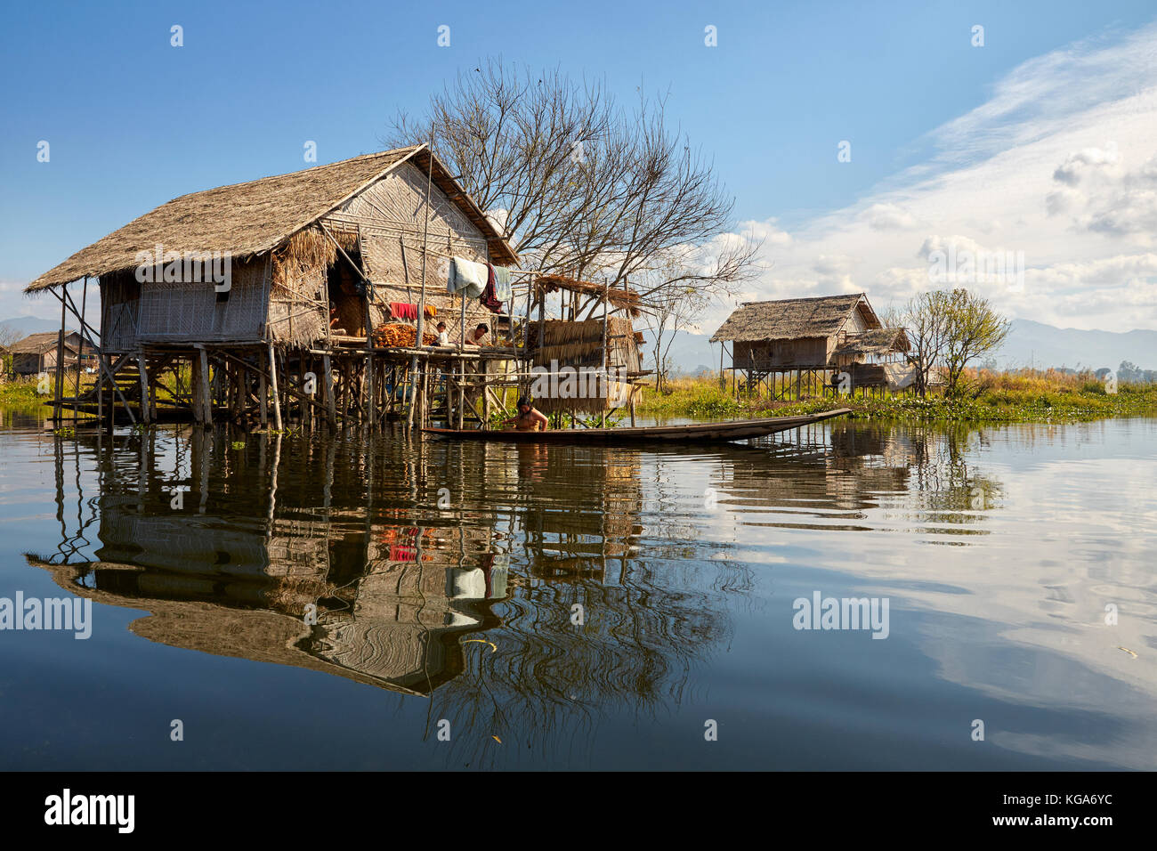 Nampan village, Inle Lake, Myanmar (Burma Stock Photo - Alamy