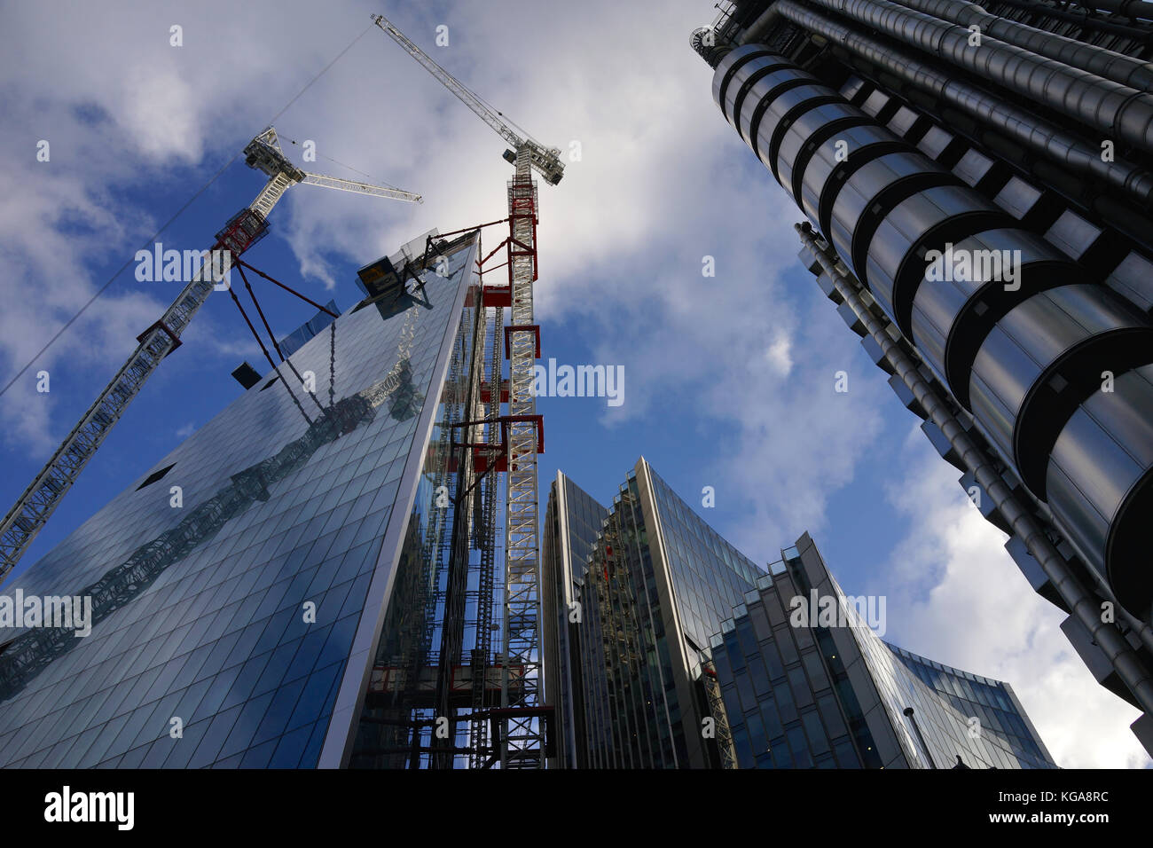 The Scalpel building under construction, London Stock Photo