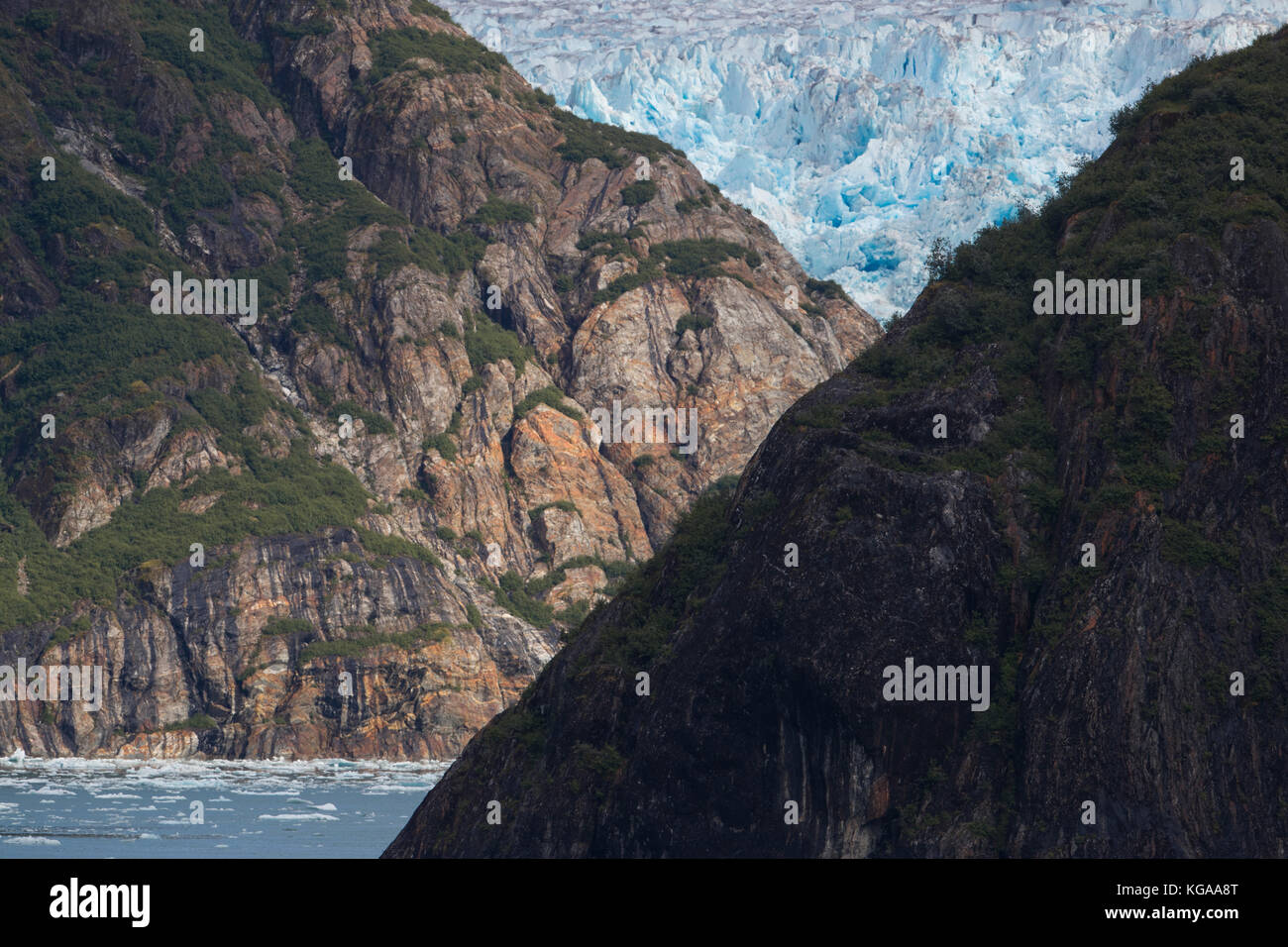 Sawyer Glacier, Tracy Arm, Alaska Stock Photo