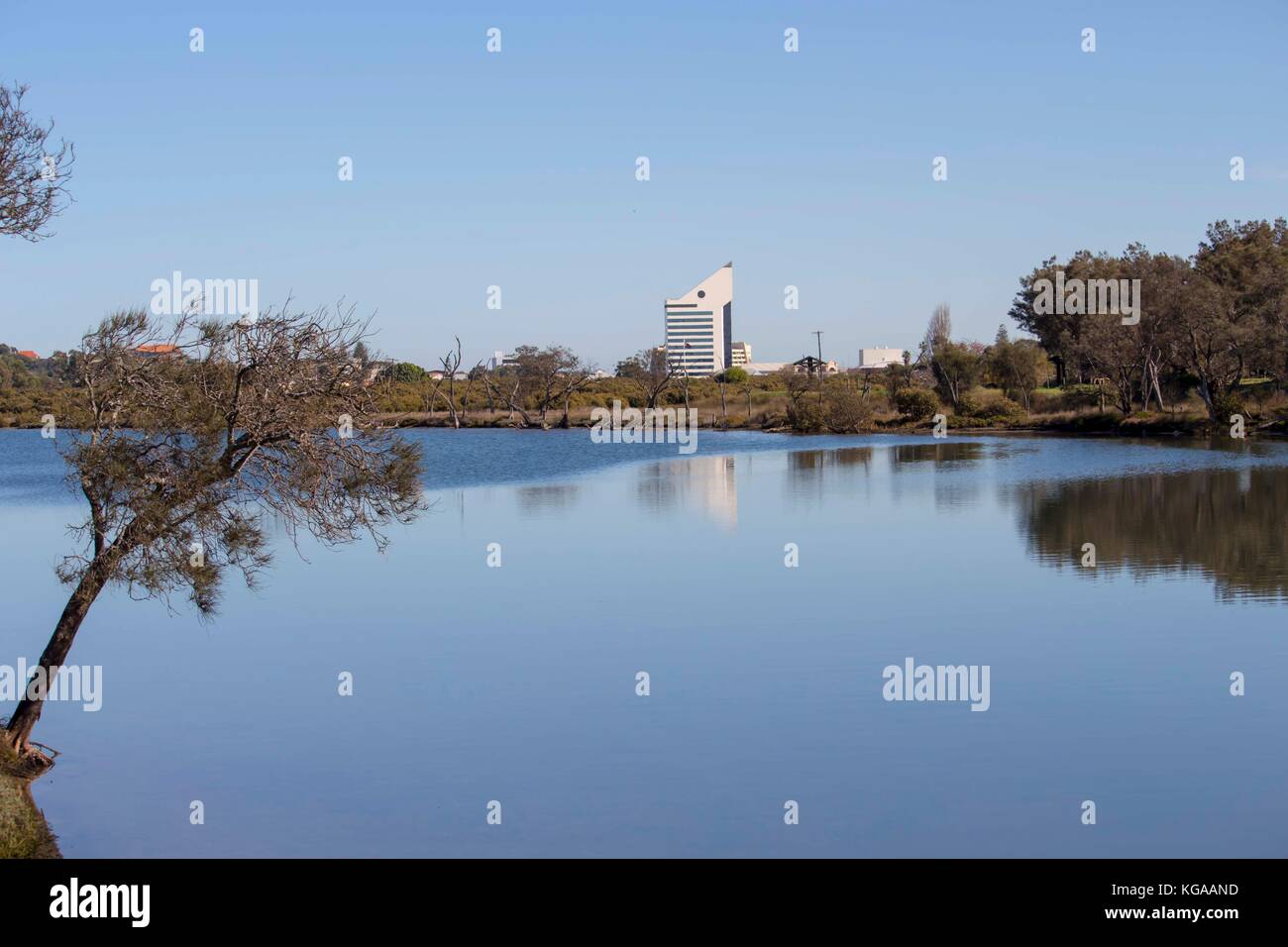Leschenault Estuary near the mangrove reserve in Bunbury Western