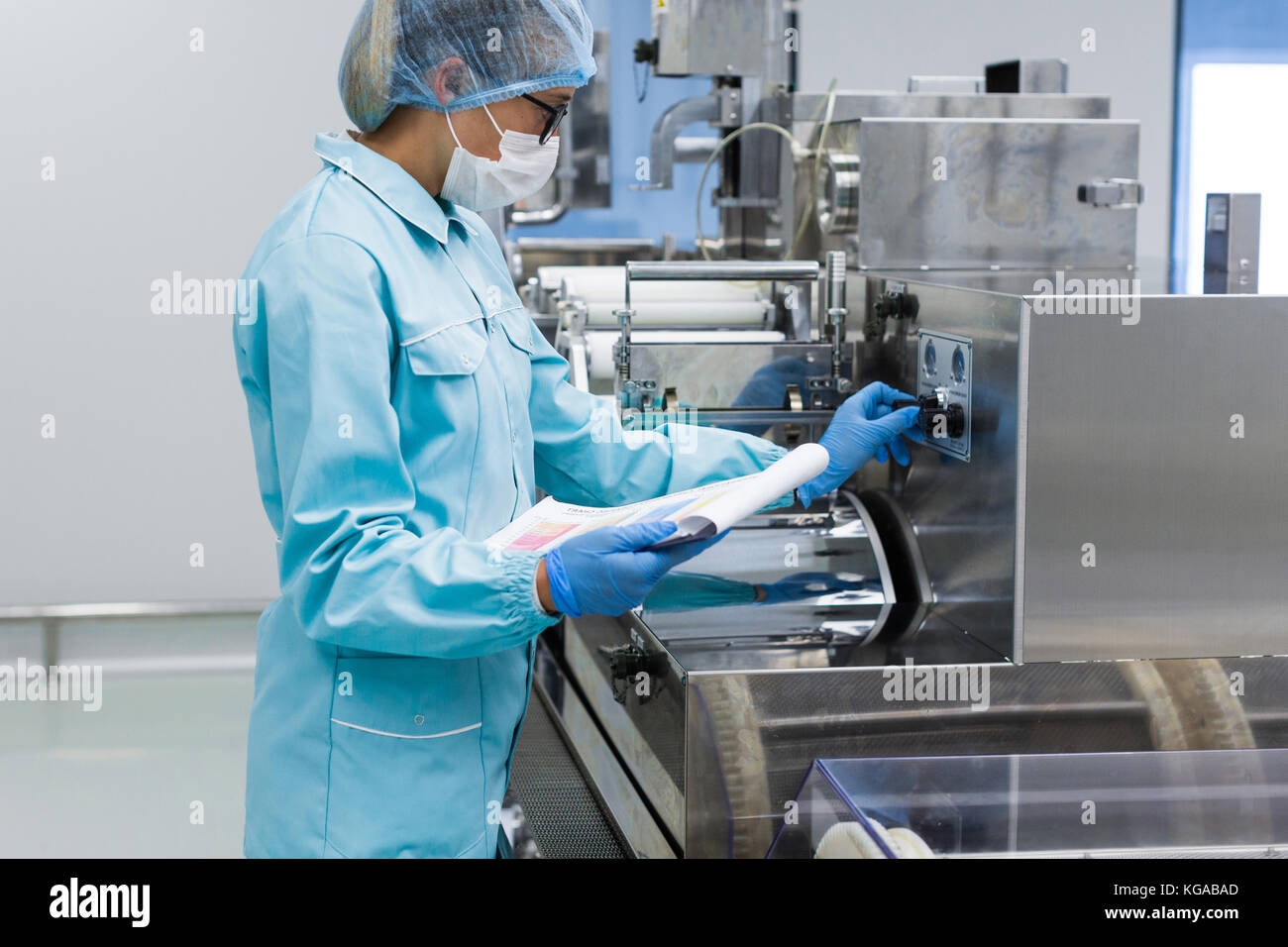 the operator monitors the operation parameters of the machine Stock ...