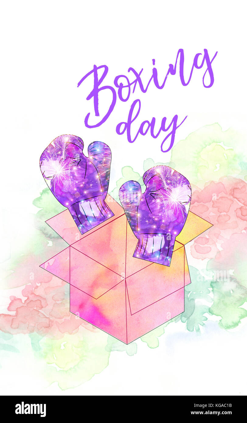 boxing day concept background Stock Photo - Alamy