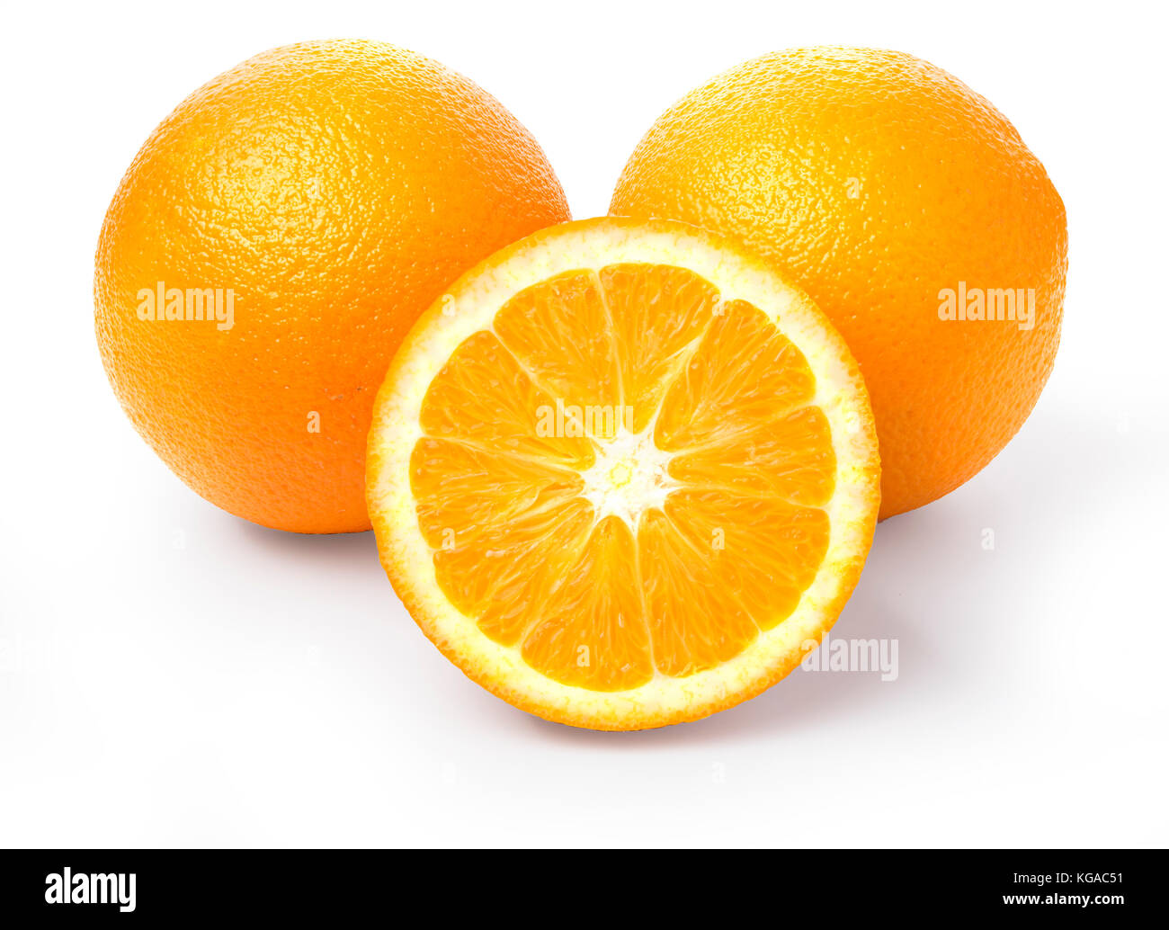 orange fruit slice isolated on white background Stock Photo - Alamy