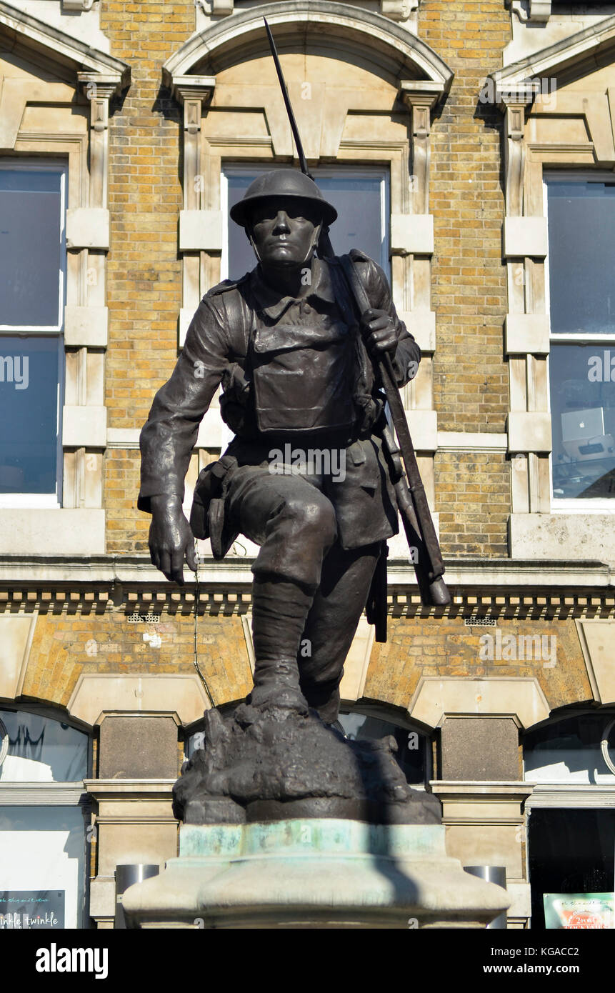 St. Saviour's Southwark War Memorial, Borough High Street, London, UK. Stock Photo