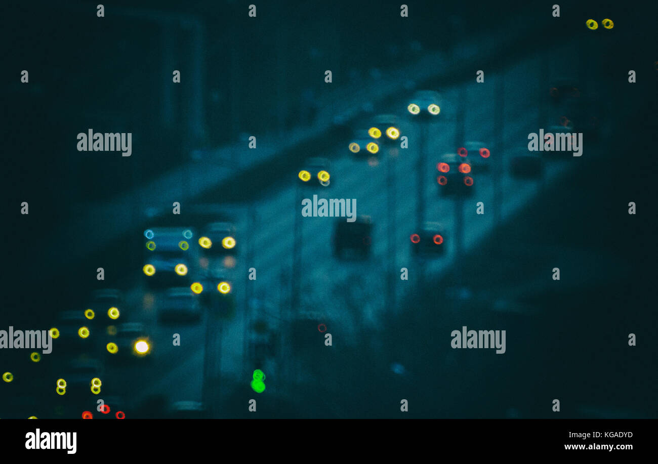 of cars lights old Stock Photo - Alamy