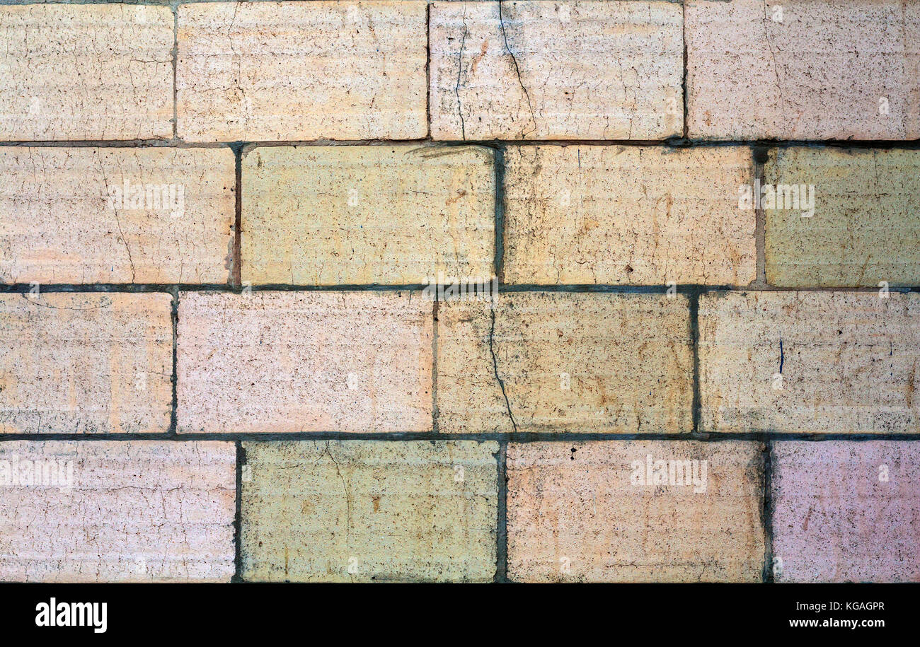 Concrete block wall seamless background and texture Stock Photo - Alamy