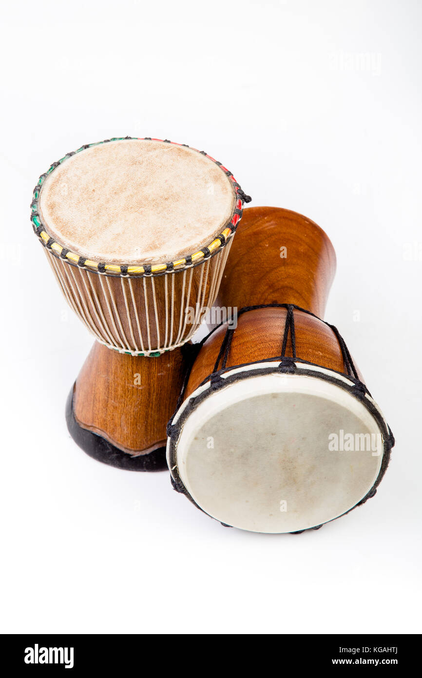 African wooden drums hi-res stock photography and images - Alamy