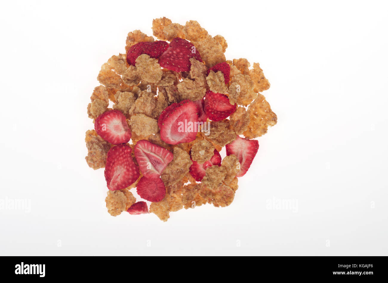 Kellogg's Special K with red berries cereal isolated on white background Stock Photo