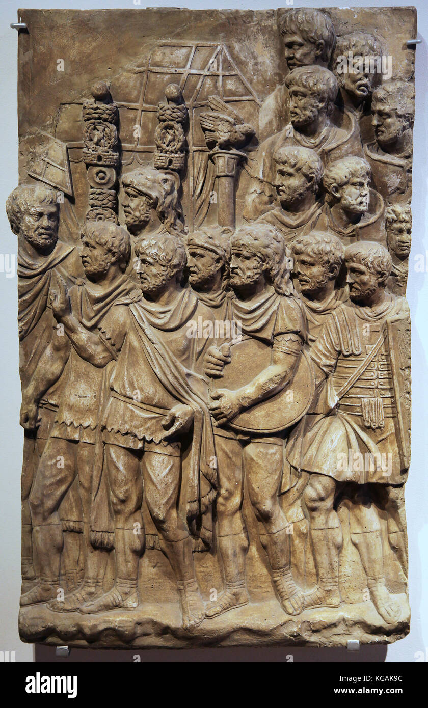 Column of trajan 110-112 AD Stock Photo