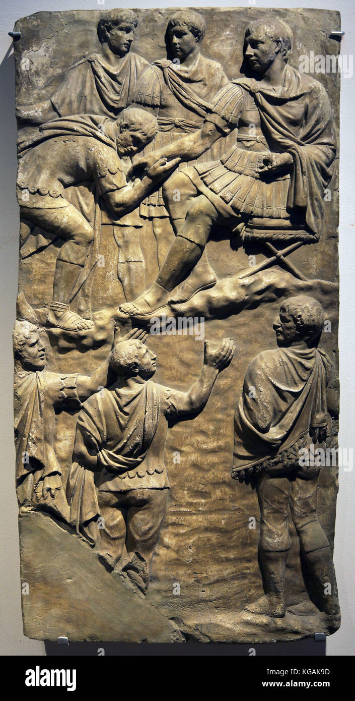 Column of trajan 110-112 AD Stock Photo