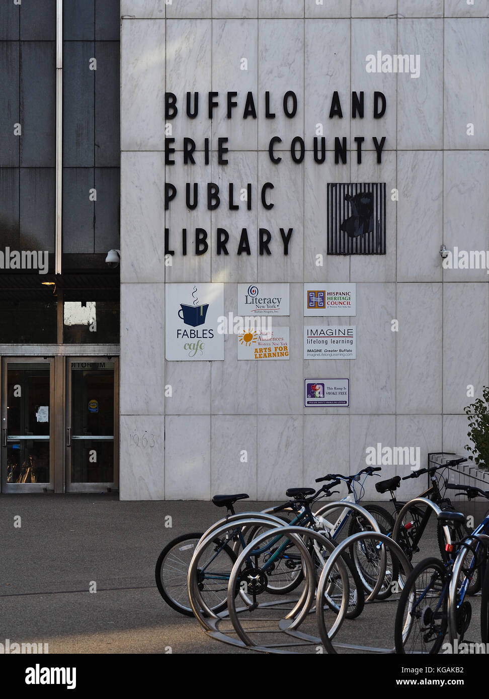 Buffalo And Erie County Public Library building in October 2017 Stock