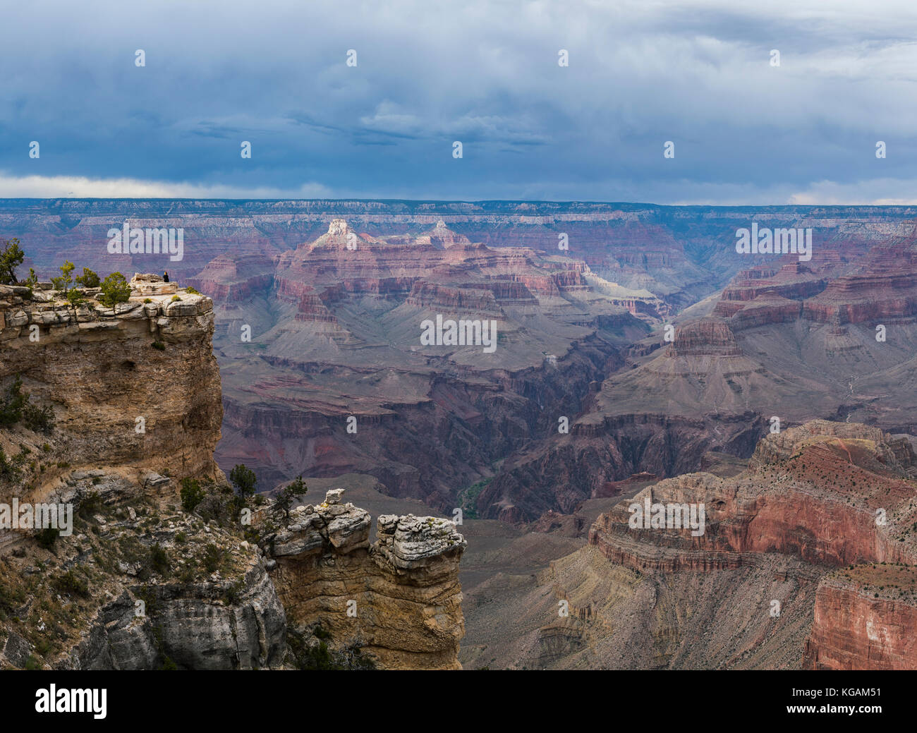 Scenic view from Grand Canyon South Rim Stock Photo - Alamy