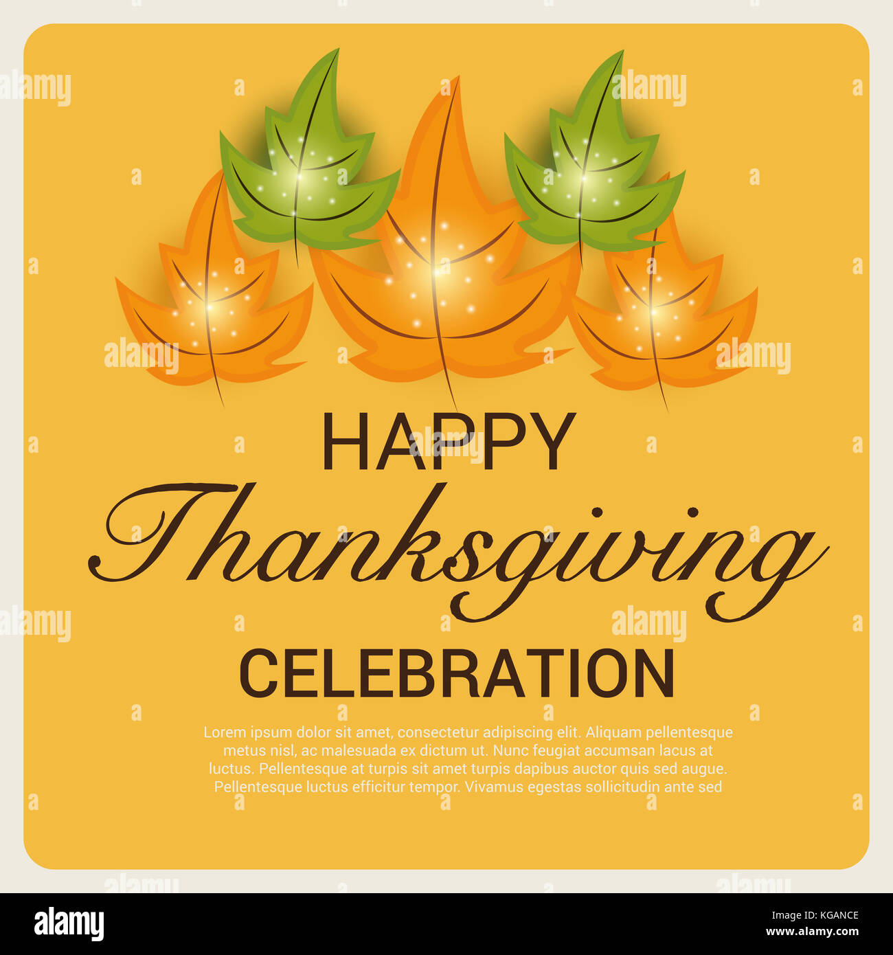 Vector illustration of a Background for Happy Thanksgiving Stock Photo ...