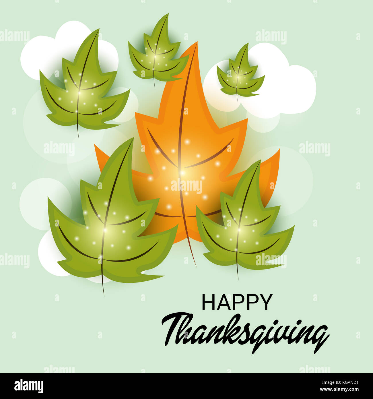 Vector illustration of a Background for Happy Thanksgiving Stock Photo ...