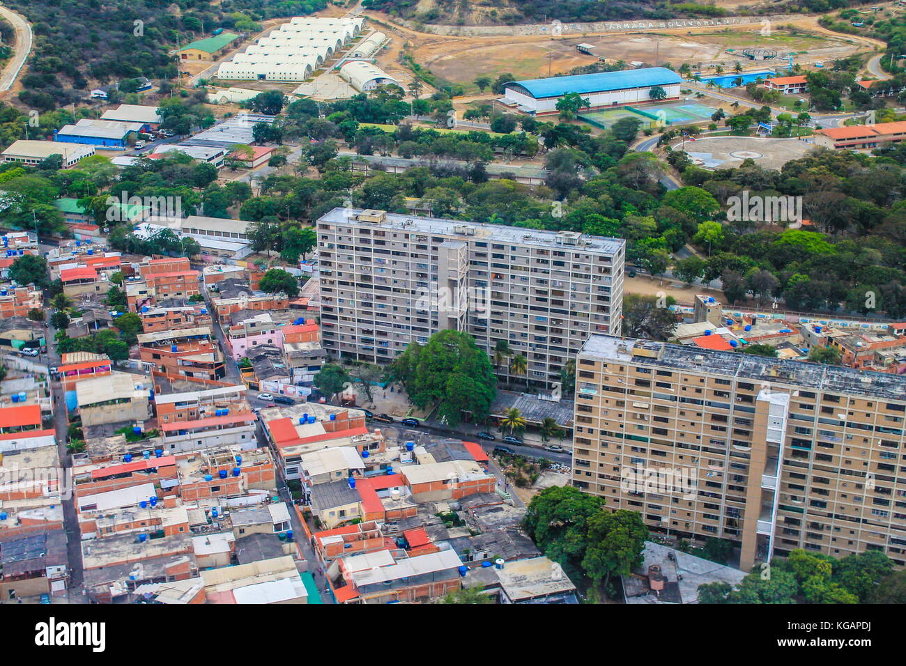 Caracas from the high - Venezuela Stock Photo