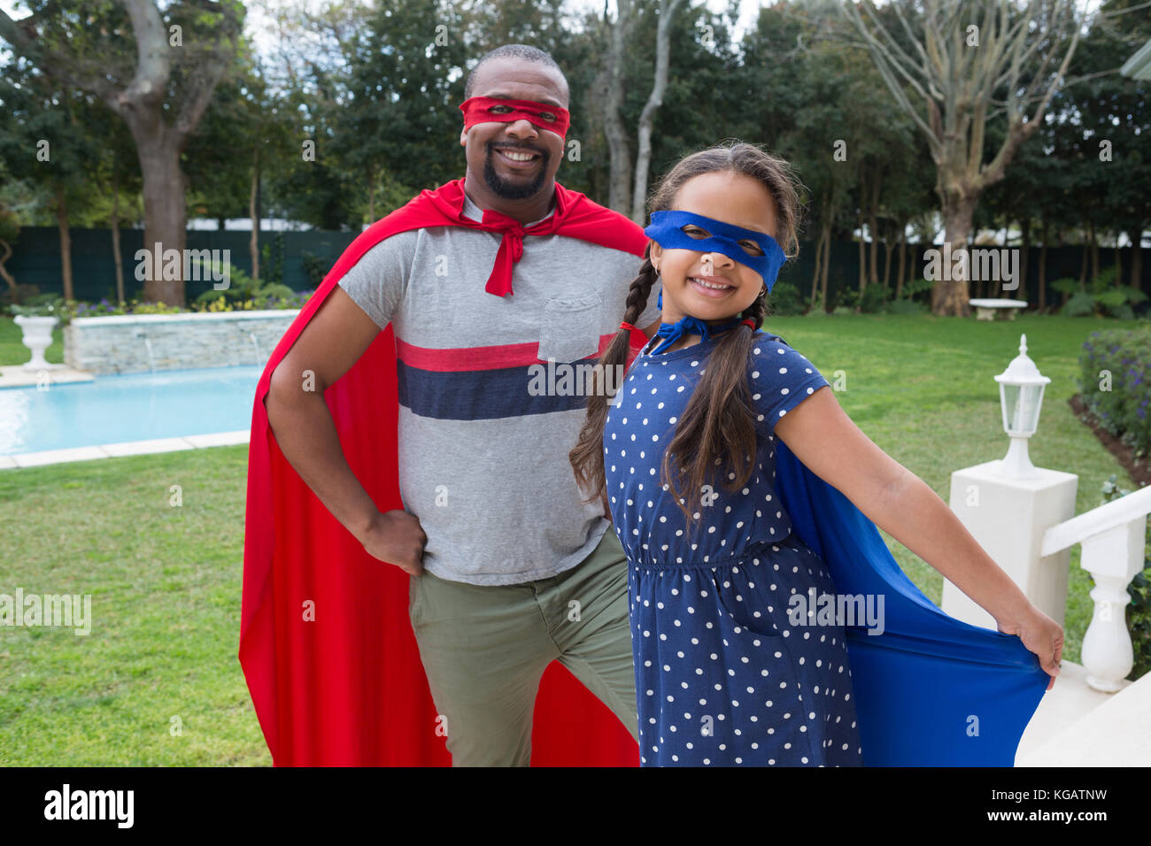 Father daughter in superhero costume hi-res stock photography and images -  Alamy