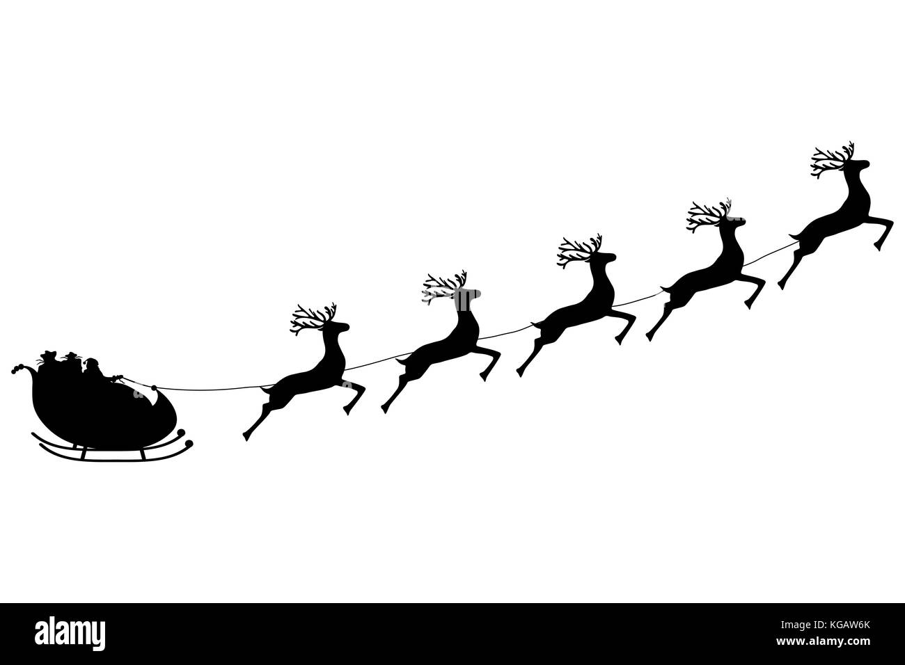 Sleigh animal Black and White Stock Photos & Images - Alamy