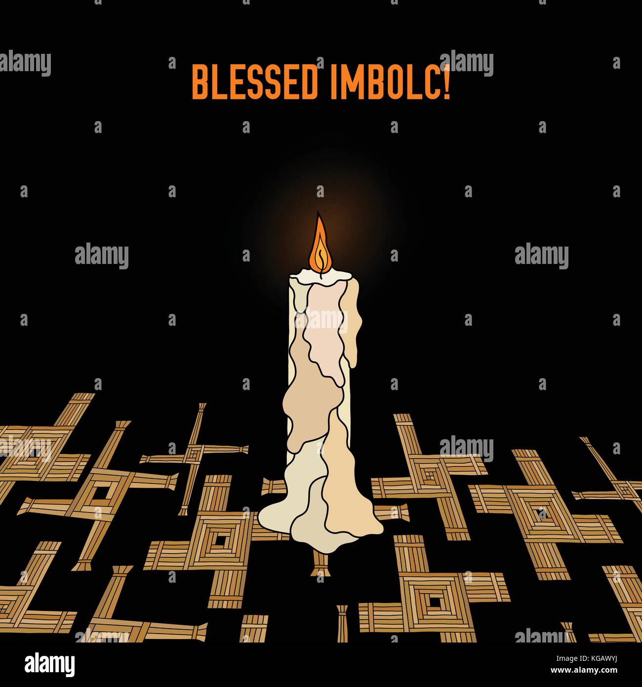 vector imbolc greeting card Stock Vector Image & Art - Alamy