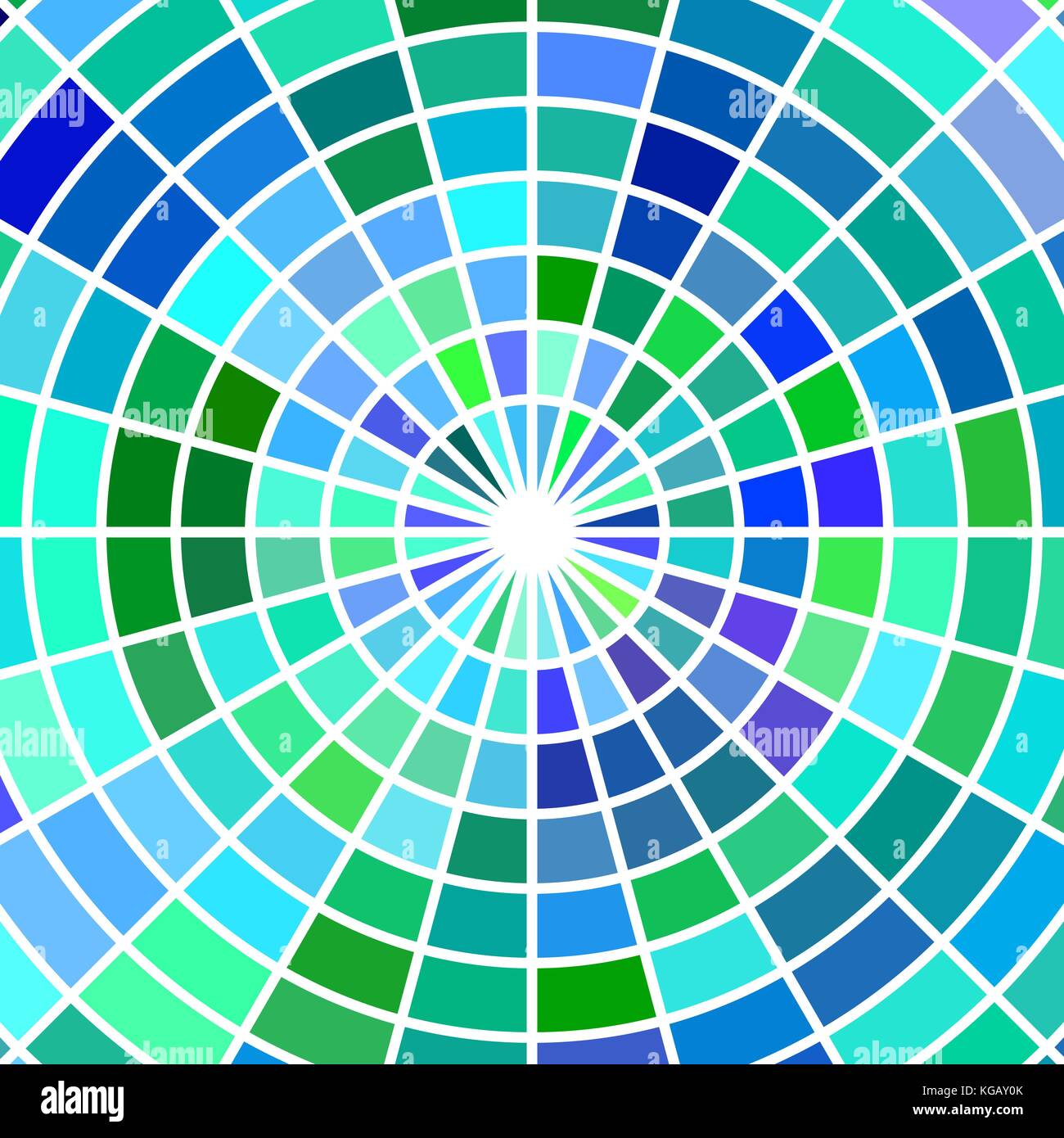 abstract vector stained-glass mosaic background - green and blue Stock ...