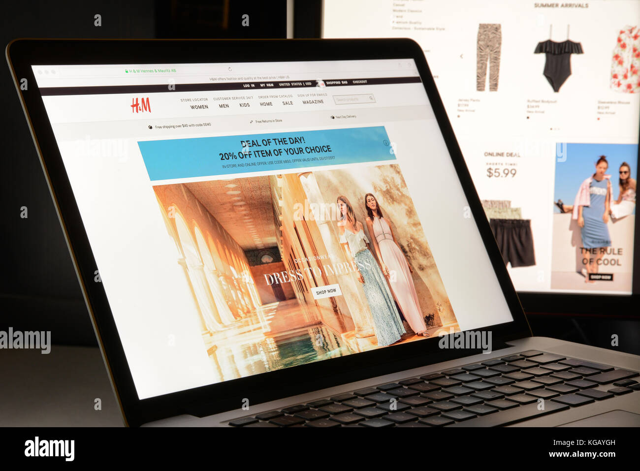 Milan, Italy - May 7, 2017: H&M brand website homepage. It's a fashion  e-commerce store Stock Photo - Alamy