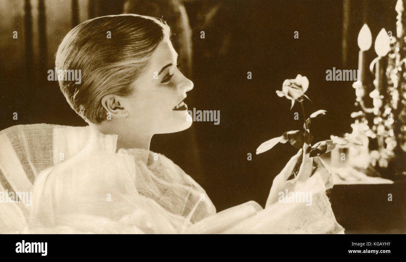 Actress Laura La Plante in the silent movie The Midnight Sun, 1926 Stock Photo
