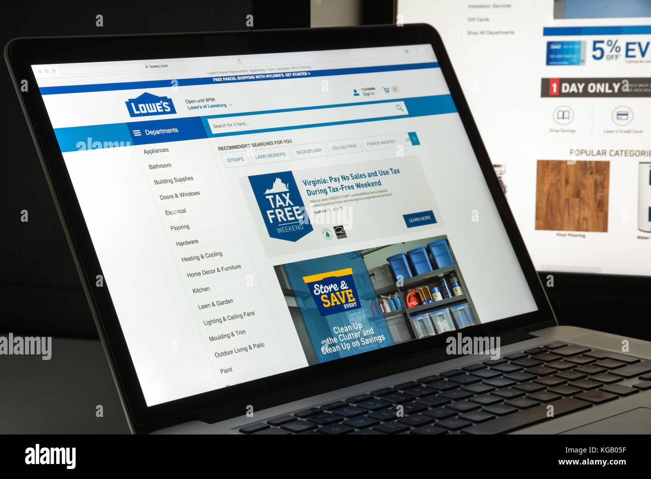 Show me top the lowe's website