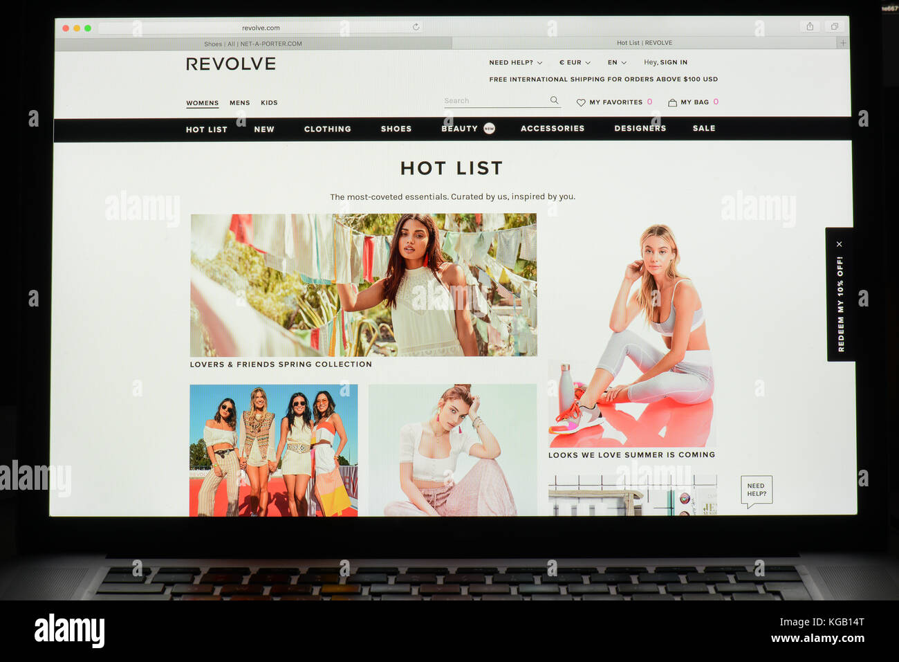 revolve clothing website