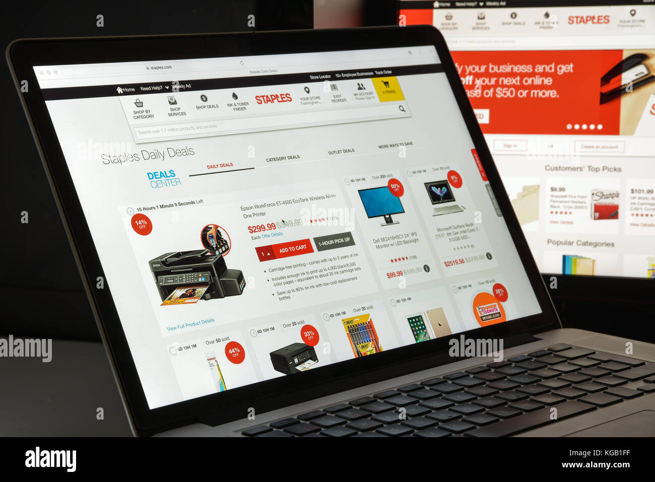 Milan, Italy August 10, 2017 website homepage. It an