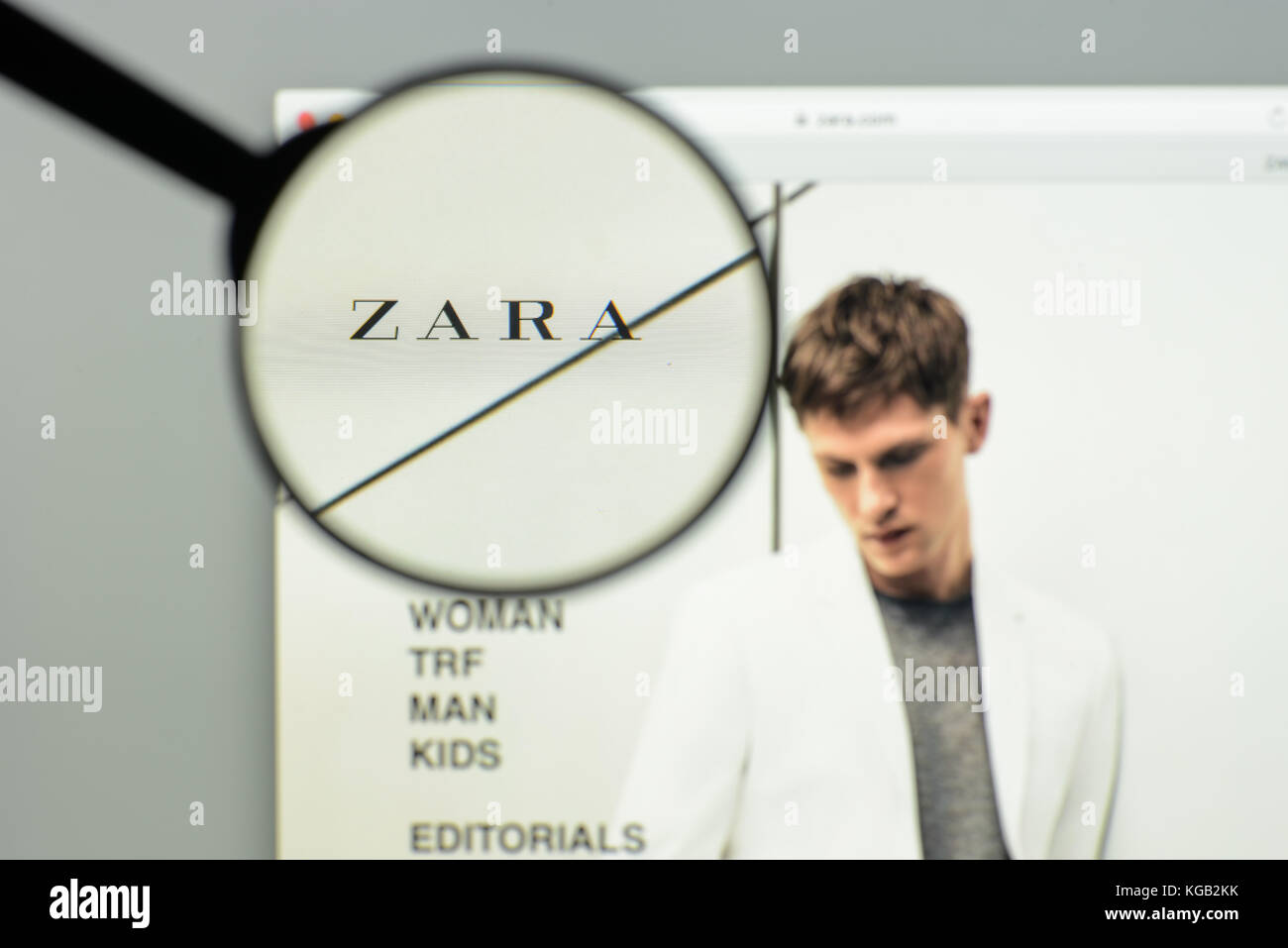 Milan, Italy - May 7, 2017: Zara brand website homepage. It's a spanish's  brand fashion e-commerce store Stock Photo - Alamy