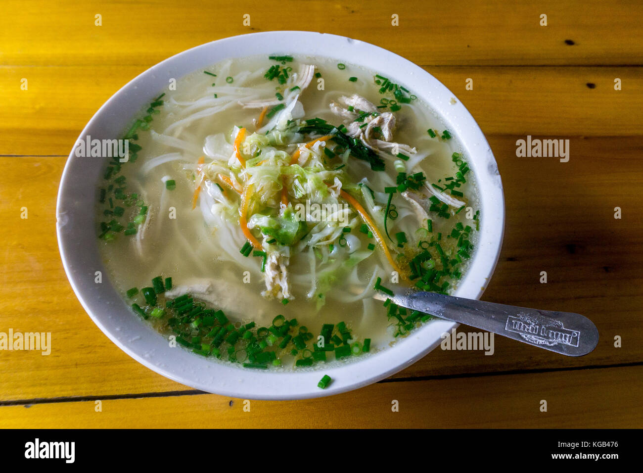 Homestay with Hmong People noodle soup for lunch Stock Photo Alamy
