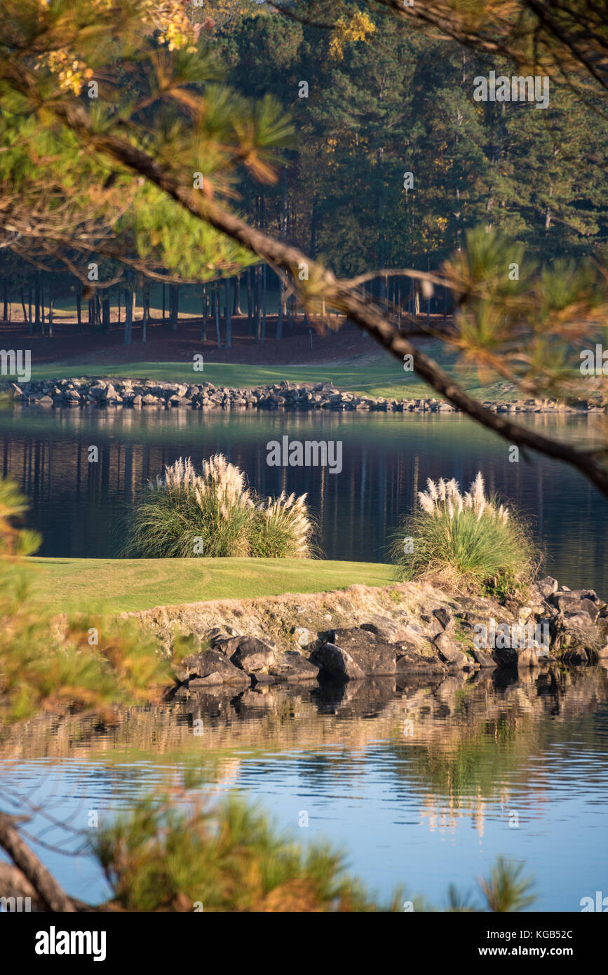 Lakemont Golf Course at Stone Mountain Golf Club in Atlanta, Georgia's Stone Mountain Park. (USA) Stock Photo
