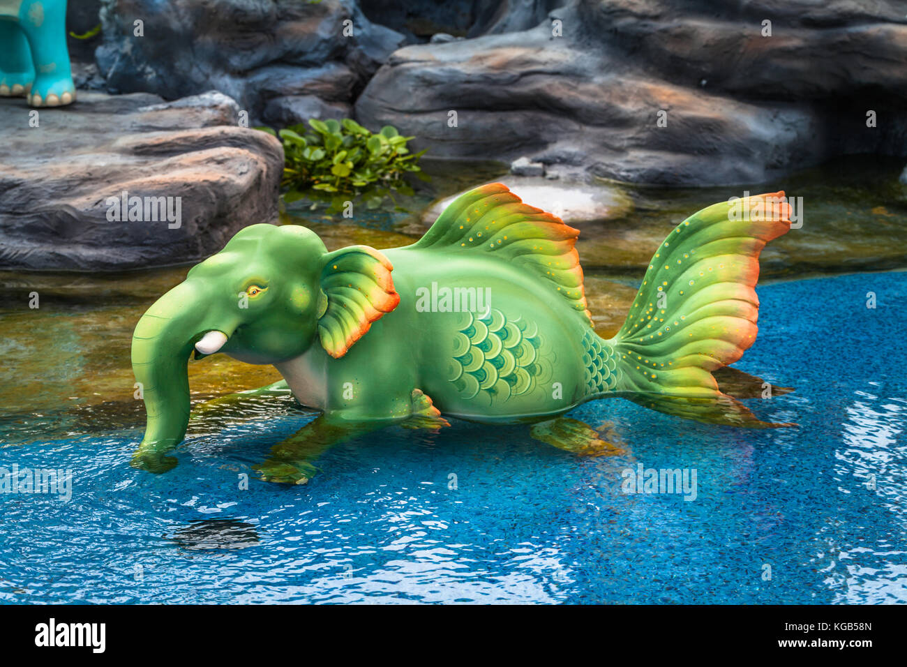 Elephant In Literature Some Have Fin Like Fish Some Have Wing Can Fly Like Bird And Have Several Color They Are Swimming In Anodard Pool Anodard Pool Stock Photo Alamy