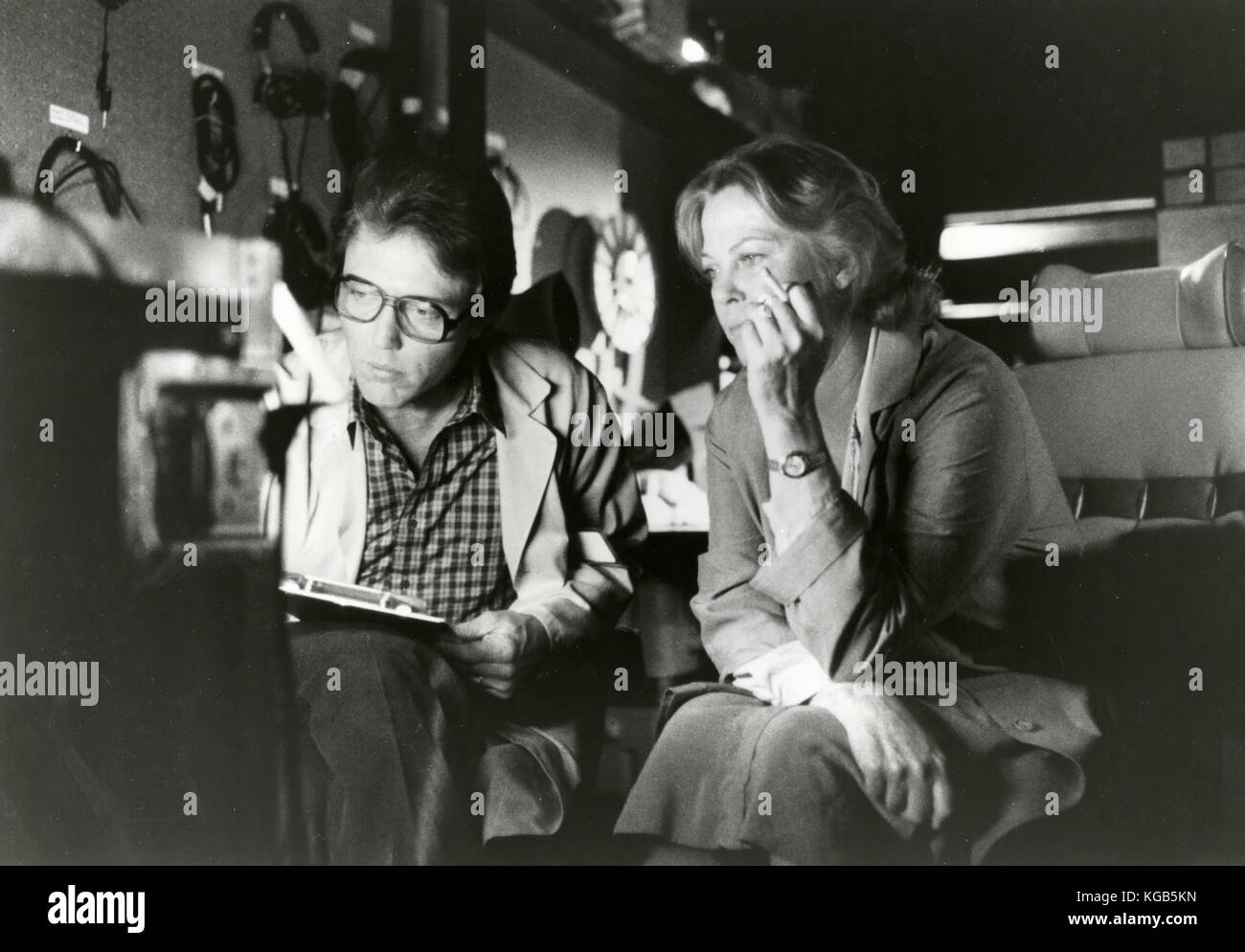 Actors Christopher Walken and Louise Fletcher in the movie Brainstorm, 1983 Stock Photo