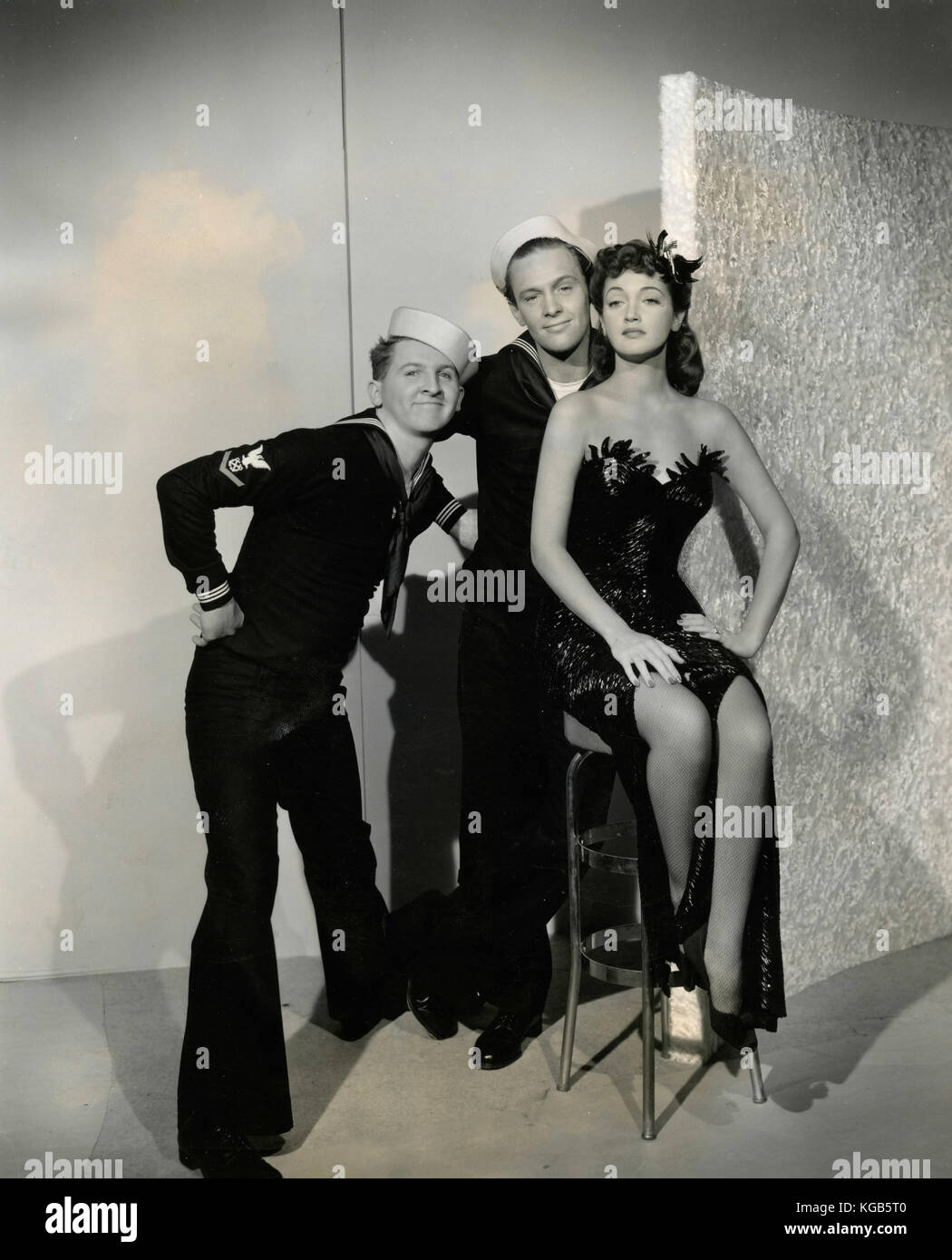 Actress Dorothy Lamour, actors William Holden and Eddie Bracken in the ...